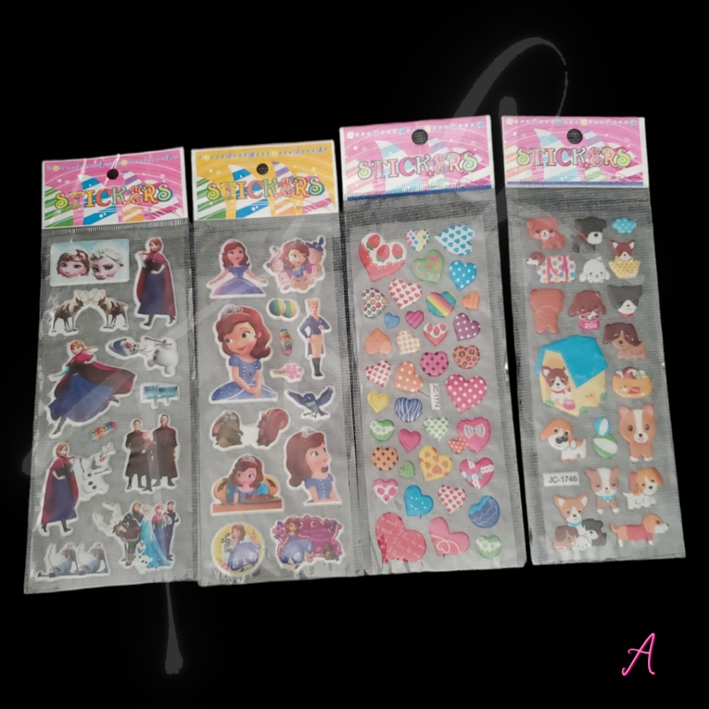 Random Puffy 3D Sticker Sheets - Picture 2 of 8